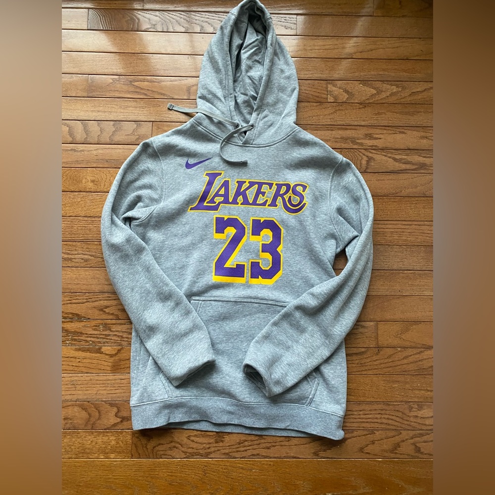 Grey Lakers Lebron James Hoodie